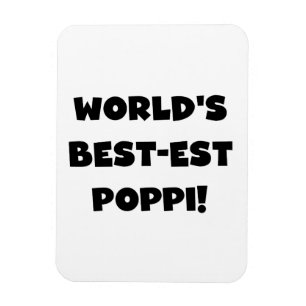 Svart textpresentationer i världens bästa poppi-fo magnet