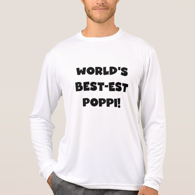 Svart textpresentationer i världens bästa poppi-fo tröja (Framsida)