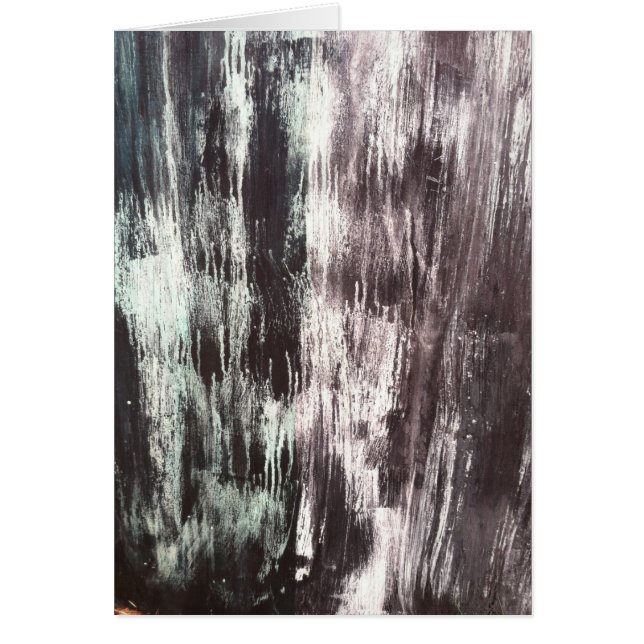 Svart texturerat kanfaskort hälsningskort (Framsidan)