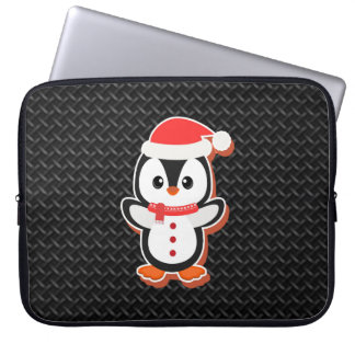 svart texturerat läder Neoprene datorskydd 13in Laptop Fodral