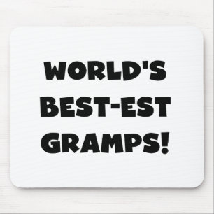 Svart textvärldens bästa Gramps-gåvor Musmatta
