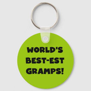 Svart textvärldens bästa Gramps-gåvor Nyckelring