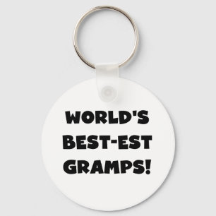 Svart textvärldens bästa Gramps-gåvor Nyckelring