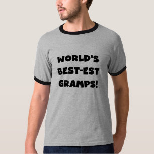 Svart textvärldens bästa Gramps-gåvor Tee