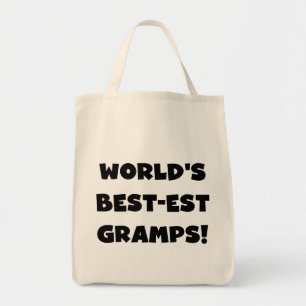 Svart textvärldens bästa Gramps-gåvor Tygkasse