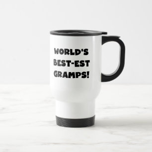 Svart textvärlds Bäst-est Gramps gåvor Resemugg
