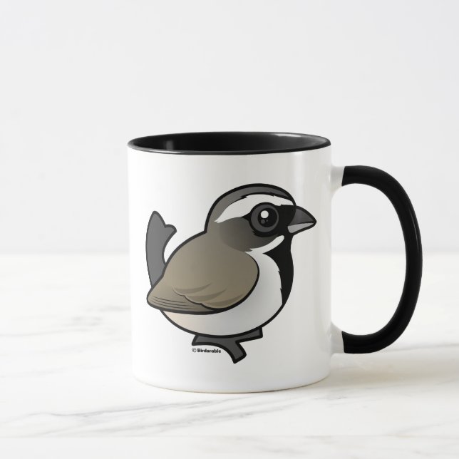 Svart-throated Sparrow Mugg (Höger)