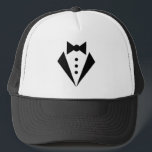 Svart Tie - smokingBacherlor party Keps<br><div class="desc">Gör din egna truckerkeps. Designverktyg låter dig tillfoga dina konst,  designer eller foto för att skapa ett unikt all amerikantruckerkeps! Du kan tillfoga text genom att använda kallt typsnitt och se en granska av din skapelse! Vårt enkelt att personifiera truckerkepsen har ingen minimi beställer & göras,  när du inhandlar!</div>