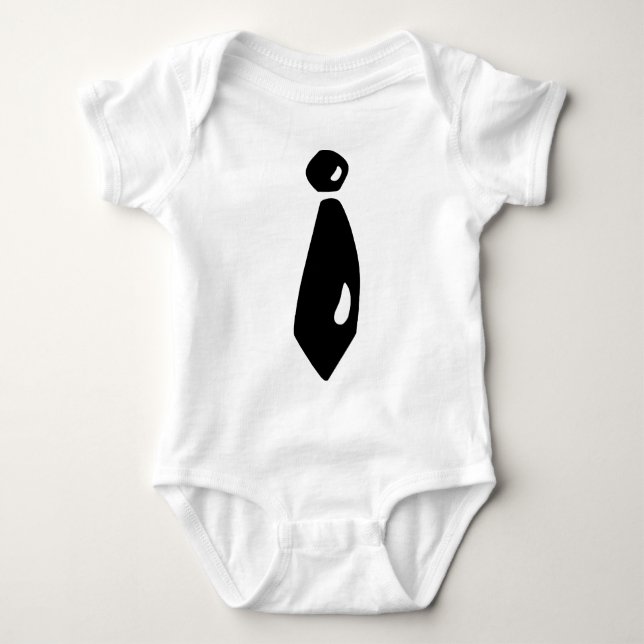 Svart Tie Tee Shirt (Framsida)