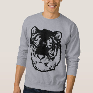 Svart tiger långärmad tröja