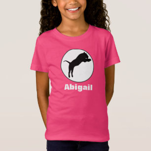 Svart tiger ritad i vit cirkel t shirt