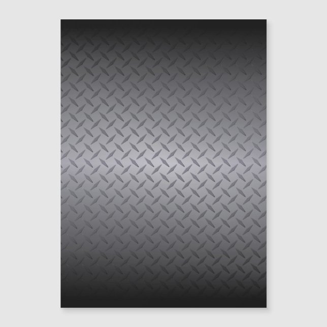 Svart till grå diamantplåt stål look konst (Framsida)