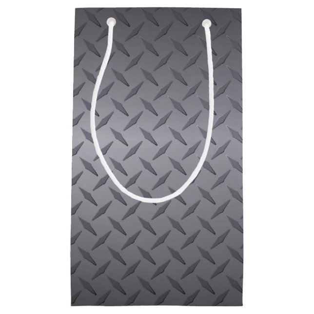 Svart till Grått Diamondplate Steel look Art (Framsidan)