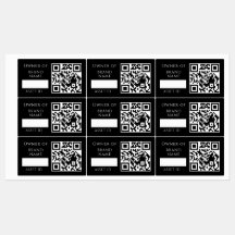 Svart tillgång QR | Anpassad företagsfastighetsspå