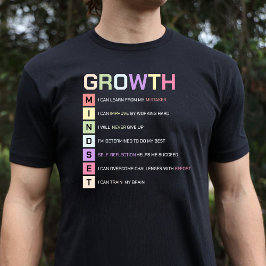 Svart tillväxtmentalitet t shirt