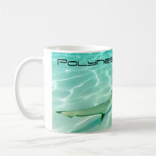 Svart tipsref Shark-kaffe Mugg