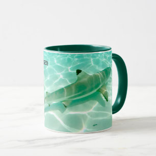 Svart tipsrep Shark Moorea-kaffe Mugg