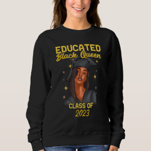 Svart tjej examen 2023 HBCU studenter Melanin Drot T Shirt