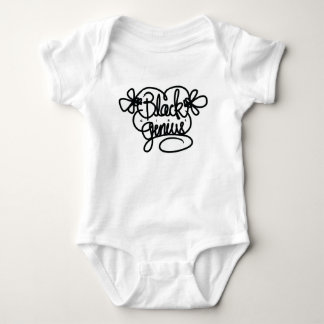Svart tjej-geni tee shirt