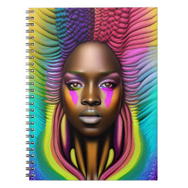 Svart tjej magi födelsedag syster melanin kvinna anteckningsbok