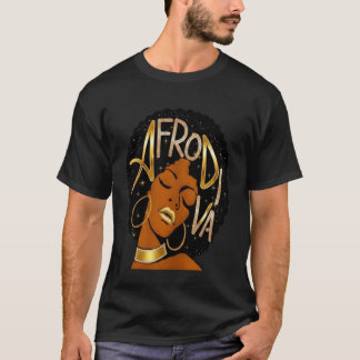 Svart Tjej Magi Saftiga Läppar Svart Kvinna Melani T Shirt