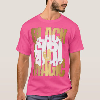 Svart tjej-magi t shirt