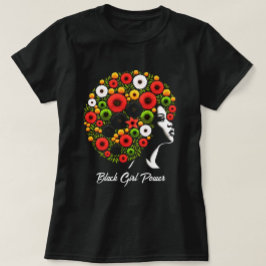 Svart tjejpower Personlig T Shirt