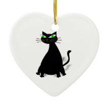 Svart Tjock med Grönt Öga