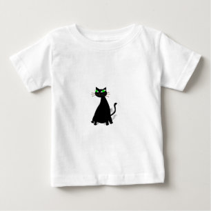 Svart Tjock med Grönt Öga Tee Shirt