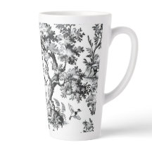 Svart Toiletryck Lattemugg