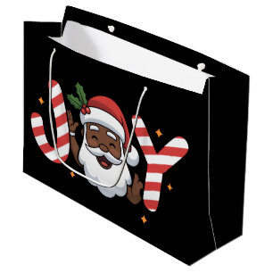 Svart tomte jul afrikansk glädje högtid Xmas
