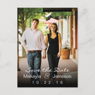 Svart toningsfoto Spara datum vykort