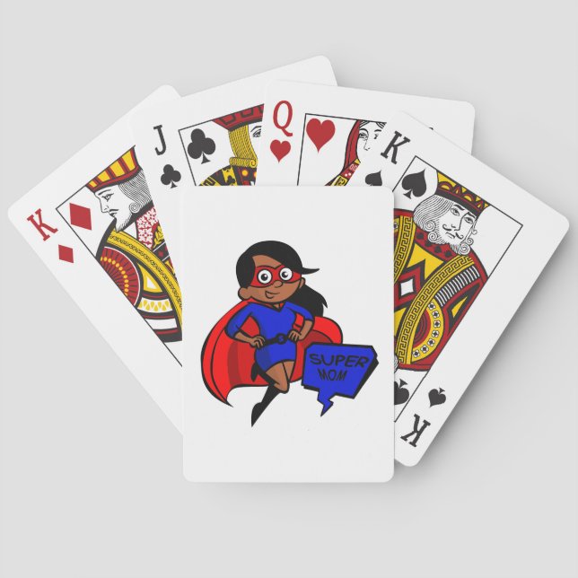 svart toppen mamma spel kort (Baksidan)