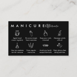 Svart, toppstyrd, efterbehandlingstider visitkort