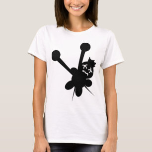 svart tortyr för voodoodockanålar t shirt