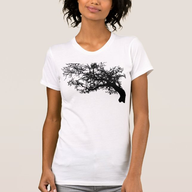 SVART TRÄD T-SHIRT (Framsida)