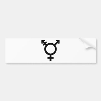 Svart Transgendersymbol Bildekal