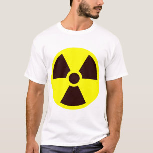 Svart trefoil-symbol på Gultens bakgrund T Shirt