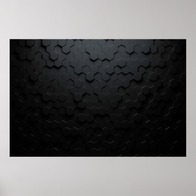 Svart trekantig abstrakt, bakgrund, Grunge surfa Poster (Framsidan)