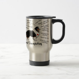 Svart tri sheltie resemugg