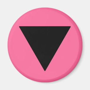 Svart triangel för Pridet lesbisk Magnet