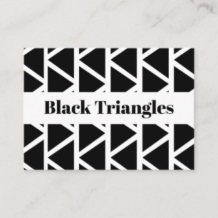 Svart triangel Geometric Visitkort