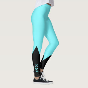 Svart triangel Inledande Blåbensin, elektriska Leggings