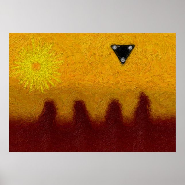 Svart triangel poster (Framsidan)
