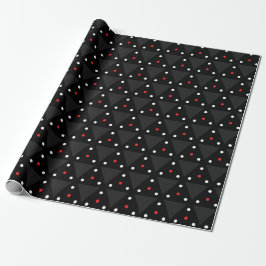 Svart Triangel UFO Mönster Modern Abstrakt Presentpapper