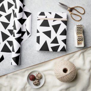 Svart trianglar presentpapper