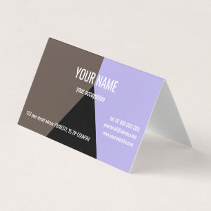 SVART TRIANGLE-Affärskort, 3,5 x 2,0 tum Visitkort