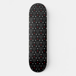 Svart triangulär UFO-mönster Modern abstrakt Mini Skateboard Bräda 18,5 Cm