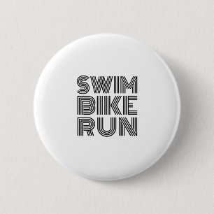 Svart triathlon-design knapp