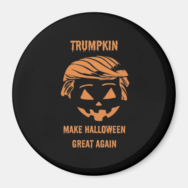 Svart, Trumpkin, Halloween Merch Classic Magnet (Framsidan)